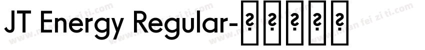 JT Energy Regular字体转换